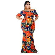 Teonclothingshop Summer Dresses 2022 Plus Size Short Sleeved Floral  Women