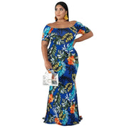 Teonclothingshop Summer Dresses 2022 Plus Size Short Sleeved Floral  Women