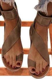 Teonclothingshop Summer flat sandals with open toes