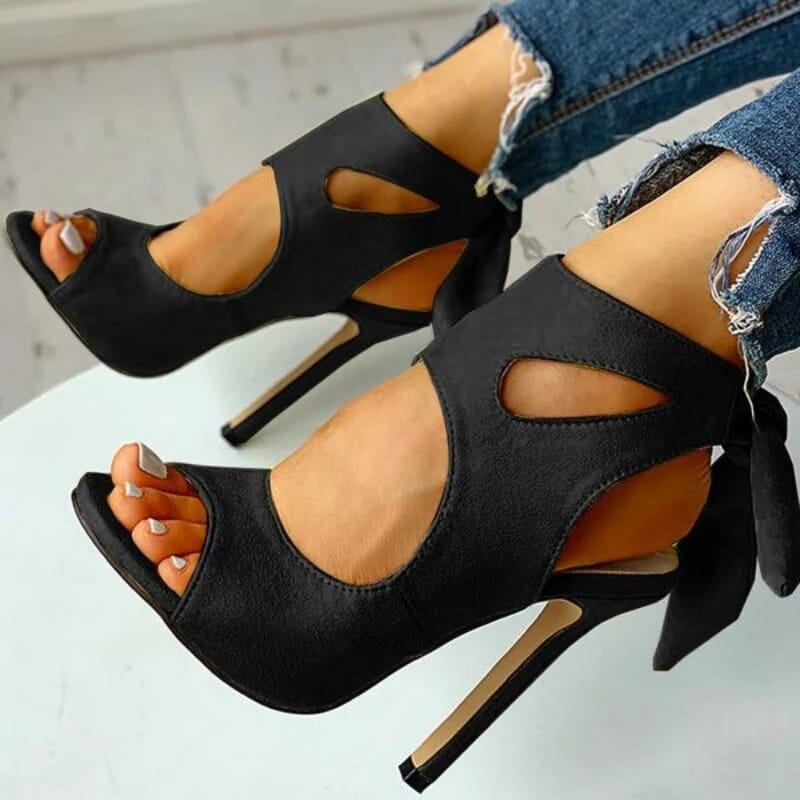 Teonclothingshop Summer Lounge High Heel Sandals For Women Ankle Strap