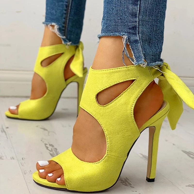 Teonclothingshop Summer Lounge High Heel Sandals For Women Ankle Strap