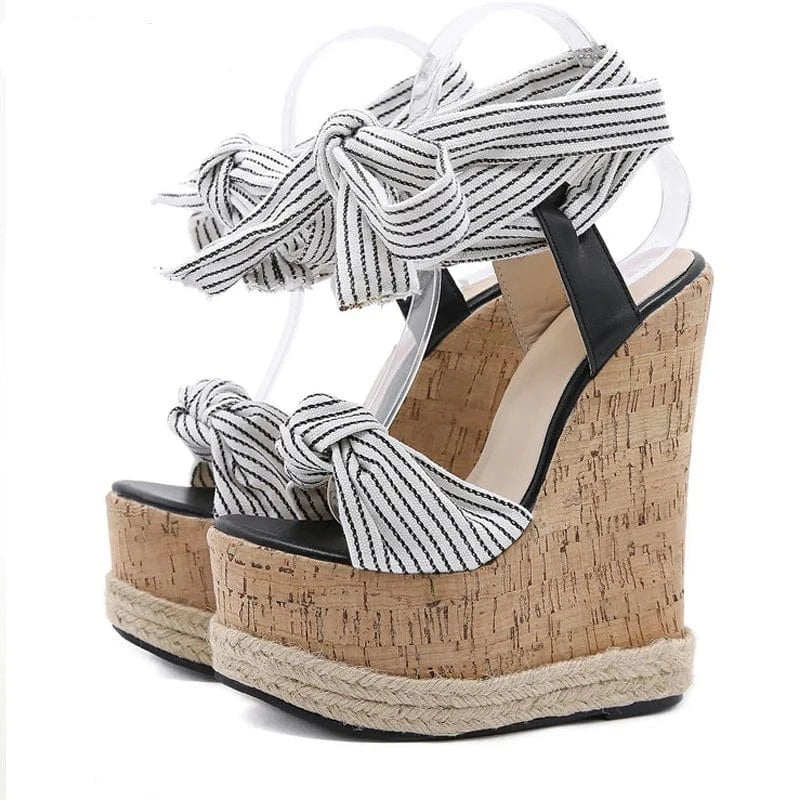 Teonclothingshop Summer plain sandals with a platform