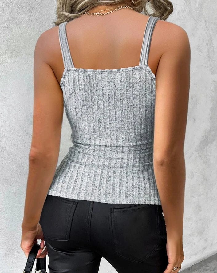 Teonclothingshop Summer tight tank top with chain straps