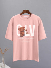 Teonclothingshop Summer wide cotton T-shirts with short sleeves