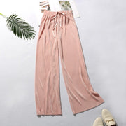 Teonclothingshop Summer wide waist pants. Casual elastic