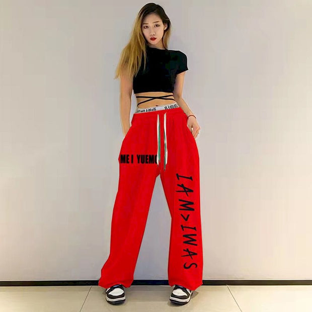 Teonclothingshop Sweatpants original personality Women's fashion Hip-hop pants with print