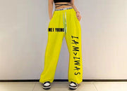 Teonclothingshop Sweatpants original personality Women's fashion Hip-hop pants with print