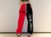 Teonclothingshop Sweatpants original personality Women's fashion Hip-hop pants with print