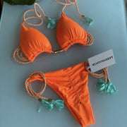Teonclothingshop 8235 / L Swimwear Thong Bikini Set 2022