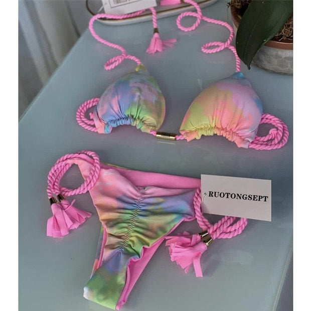 Teonclothingshop 8232 / S Swimwear Thong Bikini Set 2022