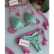 Teonclothingshop 8254 / S Swimwear Thong Bikini Set 2022