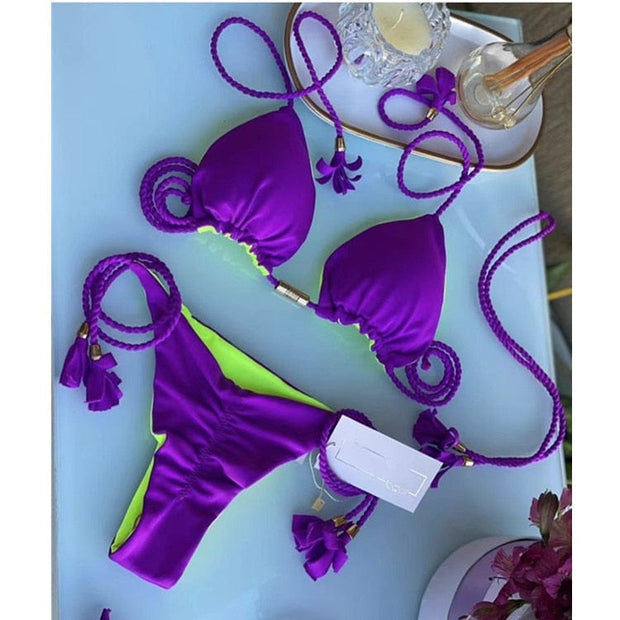 Teonclothingshop 8233 / S Swimwear Thong Bikini Set 2022