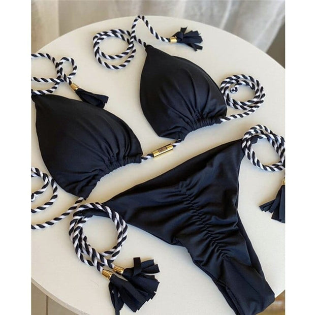 Teonclothingshop 8245 / S Swimwear Thong Bikini Set 2022