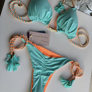 Teonclothingshop Swimwear Thong Bikini Set 2022