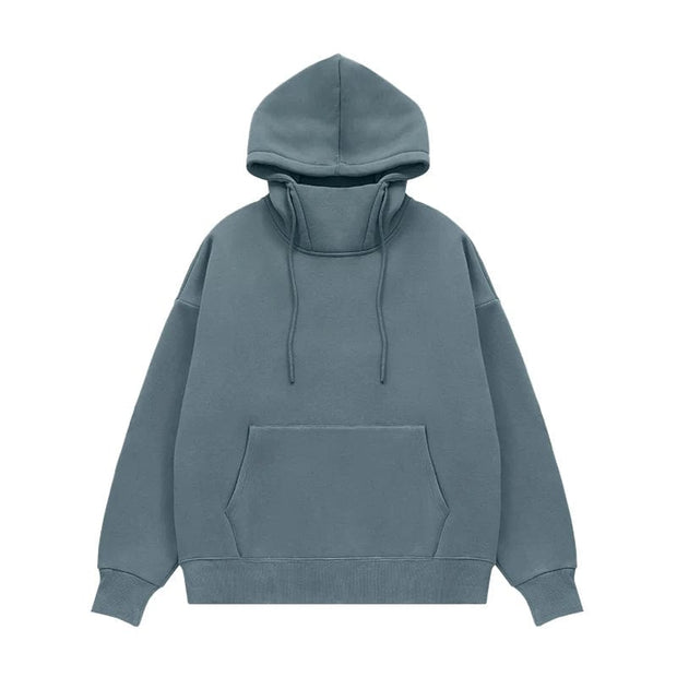 Teonclothingshop Grey blue / M Thick fleece hoodies