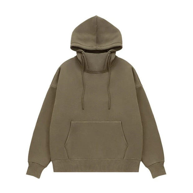 Teonclothingshop Khaki / M Thick fleece hoodies