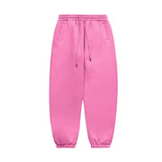 Teonclothingshop (Pant) Rose Pink / S Thick velvet tracksuit made of fleece unisex