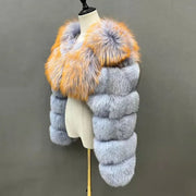 Teonclothingshop Thick warm cropped fur coat made of natural fur