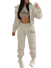 Teonclothingshop Three-piece set of women's sports tracksuits