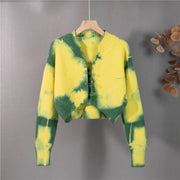 Teonclothingshop Yellow / One Size "Timeless Elegance: Vintage Cardigans with Cutouts"