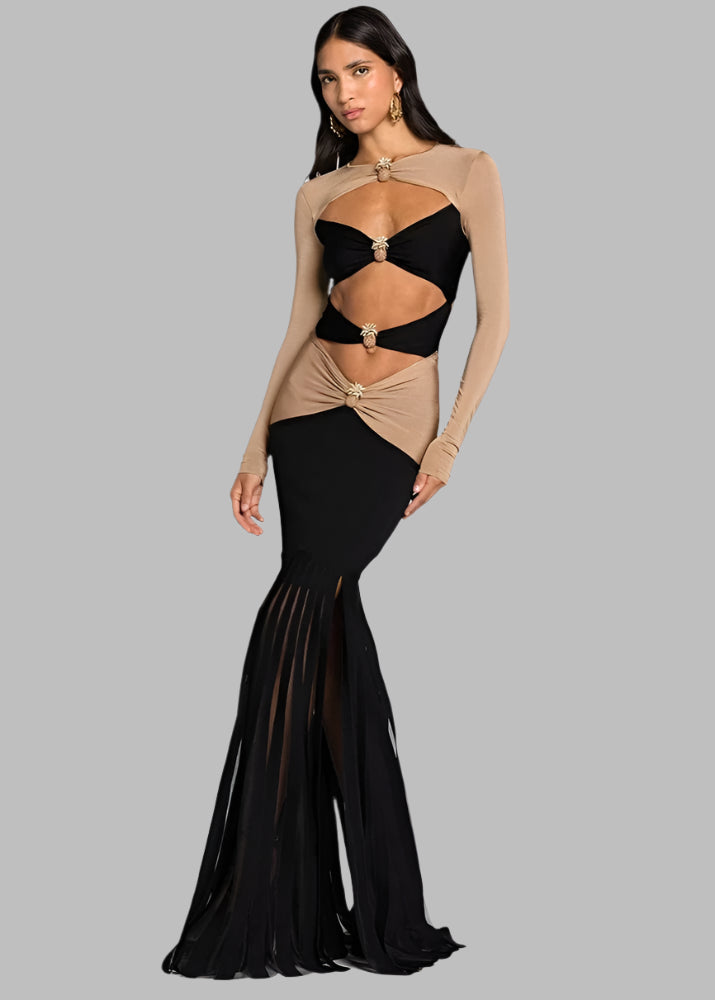 Teonclothingshop Trending hollow-out maxi dresses for clubbing