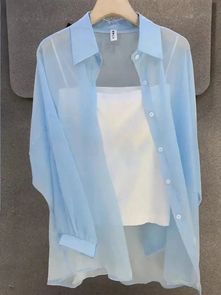 Teonclothingshop Trendy French-style chiffon blouse