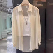 Teonclothingshop Trendy French-style chiffon blouse