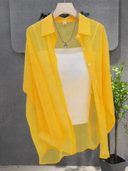 Teonclothingshop Trendy French-style chiffon blouse