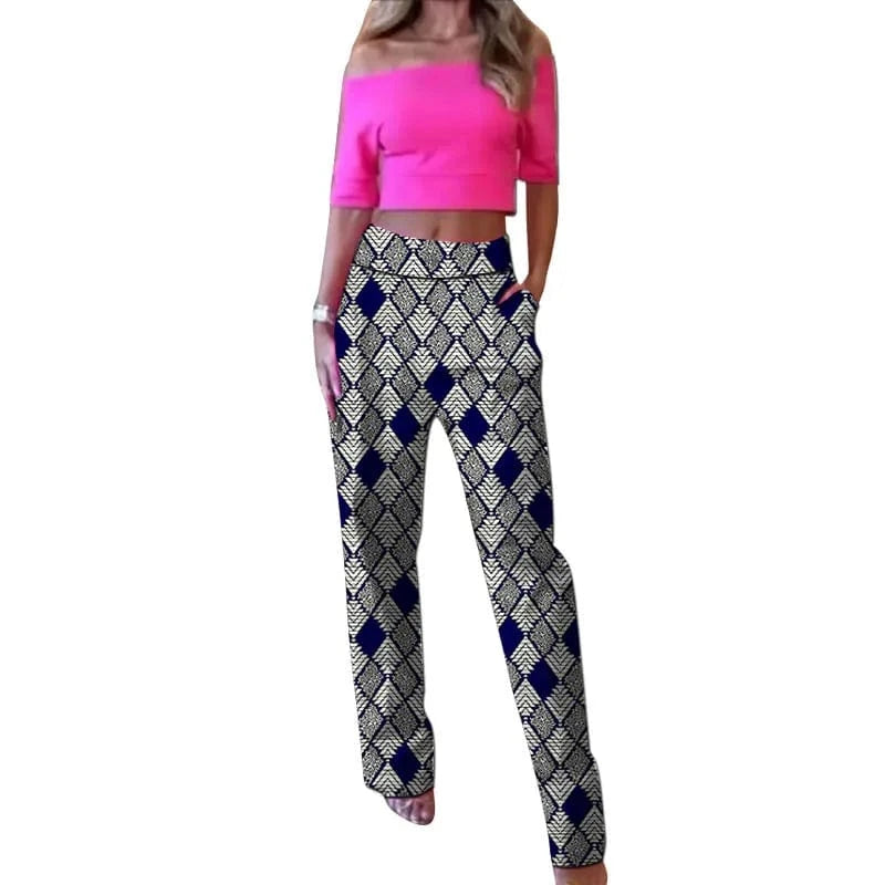 Teonclothingshop Trendy Print Women's Straight Pants