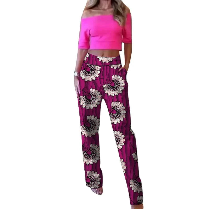 Teonclothingshop Trendy Print Women's Straight Pants