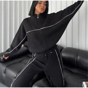 Teonclothingshop Turtleneck long sleeve tracksuit for women