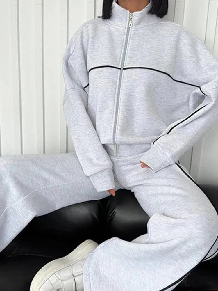 Teonclothingshop Turtleneck long sleeve tracksuit for women