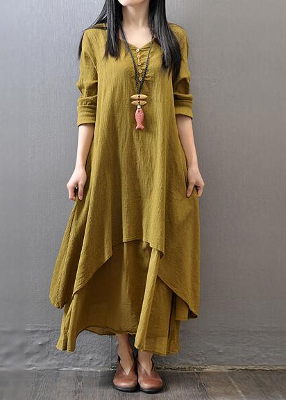 Teonclothingshop Two fake flax dresses