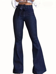 Teonclothingshop Wide-leg flared denim pants