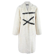 Teonclothingshop Beige / S Winter gothic thick faux fur coat for women