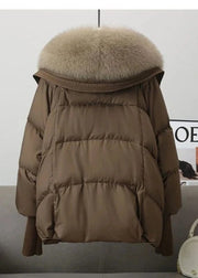 Teonclothingshop Winter new puffer parka with fur collar