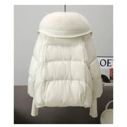 Teonclothingshop Winter new puffer parka with fur collar