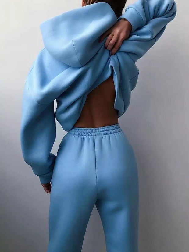 Teonclothingshop Winter Two Piece Sets Women Tracksuit Oversized