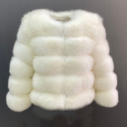 Teonclothingshop Winter women's fur jacket Natural jacket made of real fox fur