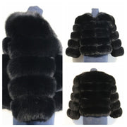 Teonclothingshop Winter women's fur jacket Natural jacket made of real fox fur