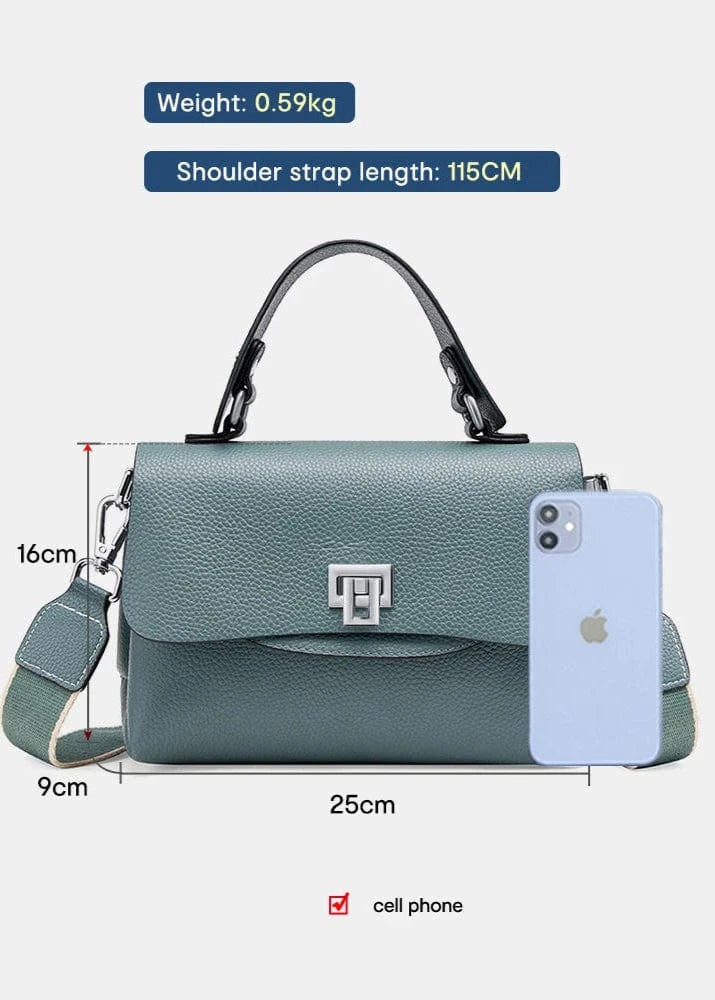 Women  Leather Top-handle Bag