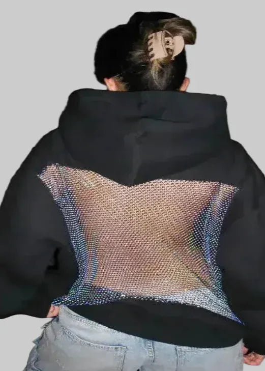 Women Open Back Hoodie