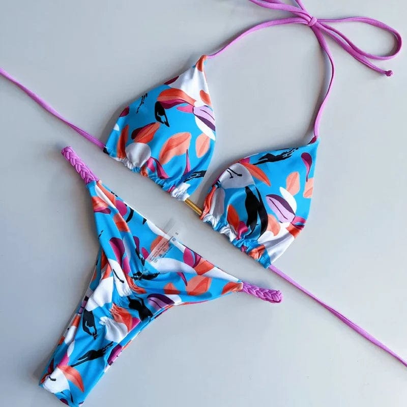 Teonclothingshop Women Print Swimwear Two Pieces Swimsuit