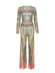 Teonclothingshop Women's 2-piece set with dollar print