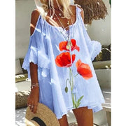 Teonclothingshop Women's 2022 Off Shoulder Flowy Dress