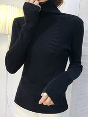 Teonclothingshop Women's autumn turtleneck sweater Knitted soft sweaters