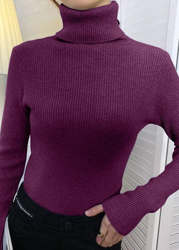 Teonclothingshop Women's autumn turtleneck sweater Knitted soft sweaters