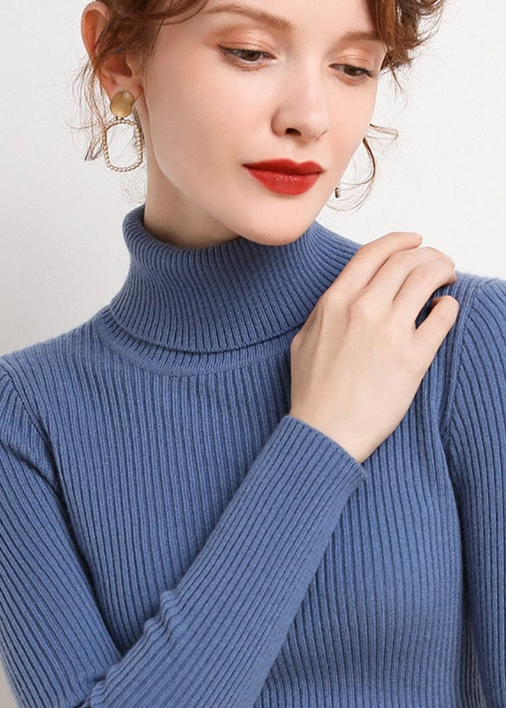 Teonclothingshop Women's autumn turtleneck sweater Knitted soft sweaters