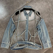 Teonclothingshop Women's extravagant chic denim jacket