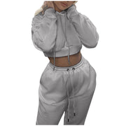 Teonclothingshop Gray / S / United States Women's fashion clothing for women Tracksuits Hoodies